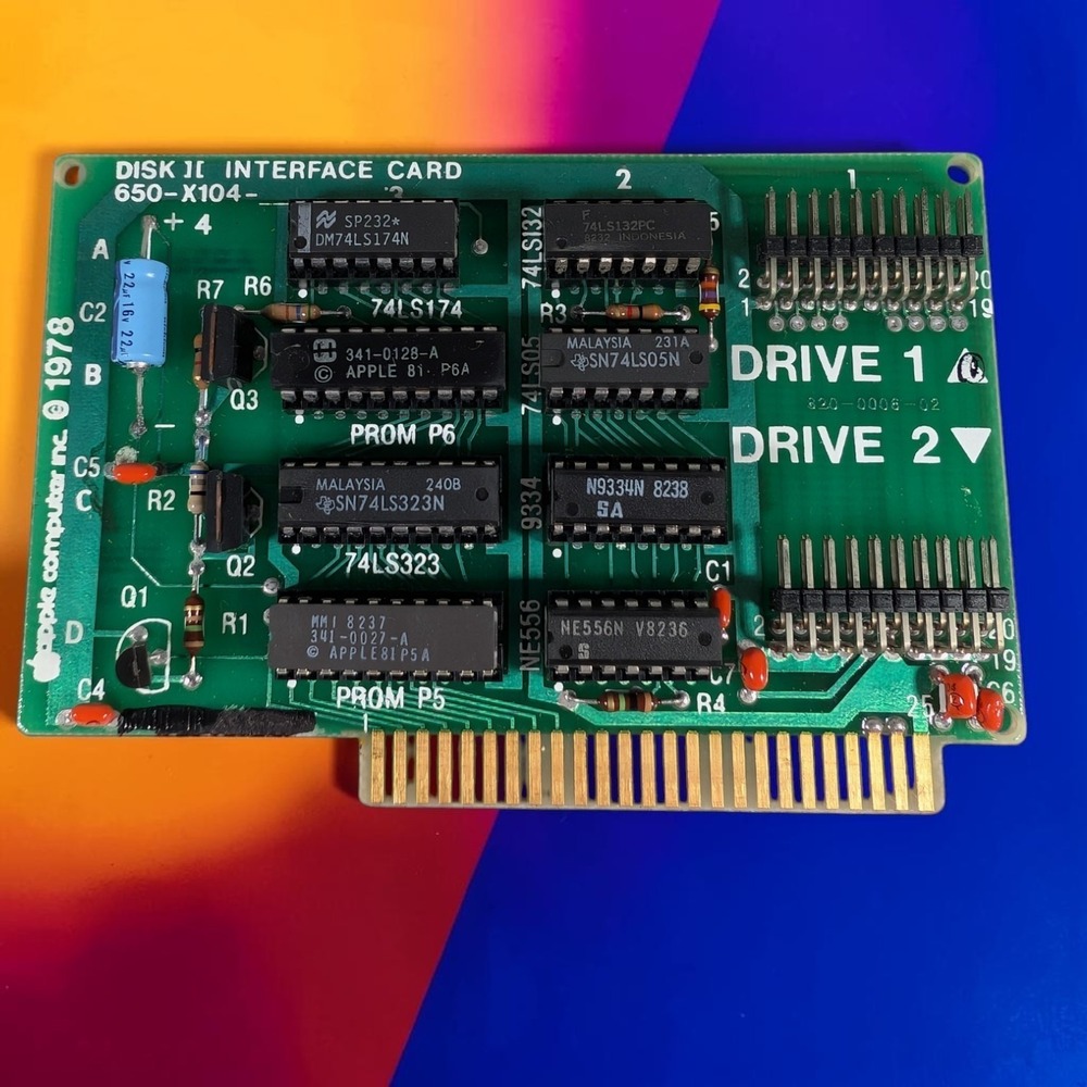 Floppy Disk Controller (Disk II Interface card) for Apple II and compatibles
